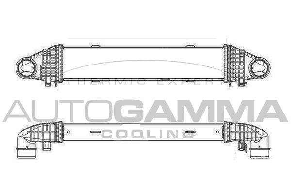 AUTOGAMMA Интеркулер 105634