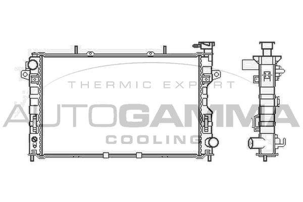 AUTOGAMMA Radiators, Motora dzesēšanas sistēma 105645