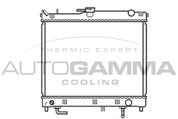 AUTOGAMMA Радиатор, охлаждение двигателя 105654