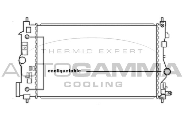 AUTOGAMMA Radiators, Motora dzesēšanas sistēma 105668