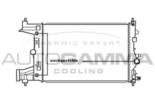 AUTOGAMMA Radiators, Motora dzesēšanas sistēma 105669