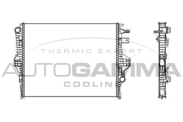 AUTOGAMMA Radiators, Motora dzesēšanas sistēma 105680