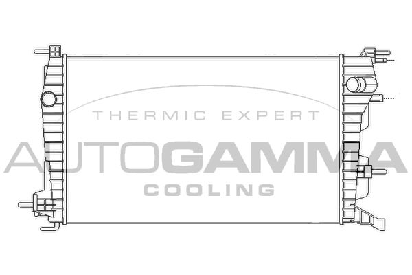 AUTOGAMMA Radiators, Motora dzesēšanas sistēma 105715