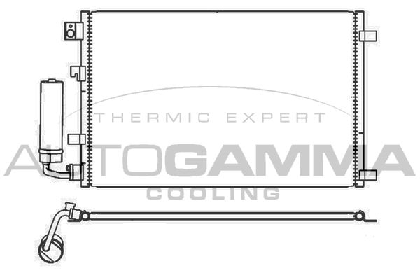 AUTOGAMMA Конденсатор, кондиционер 105718