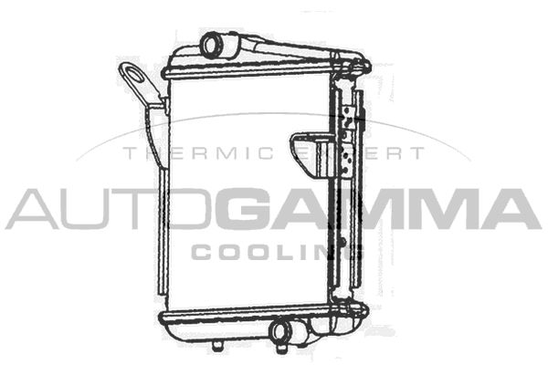 AUTOGAMMA Радиатор, охлаждение двигателя 105746
