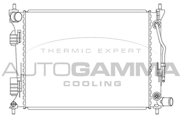AUTOGAMMA Radiators, Motora dzesēšanas sistēma 105834