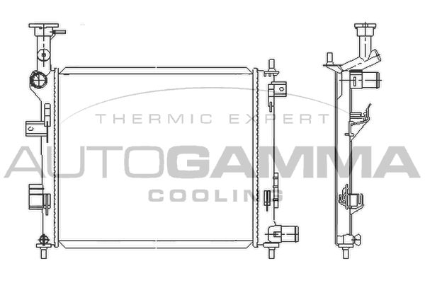 AUTOGAMMA Radiators, Motora dzesēšanas sistēma 105843