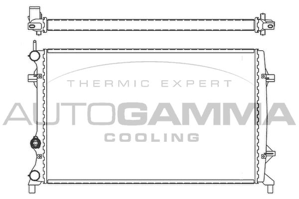 AUTOGAMMA Радиатор, охлаждение двигателя 105846