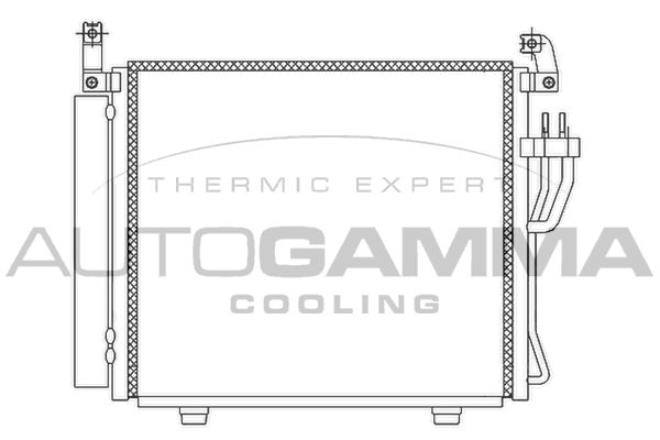 AUTOGAMMA Конденсатор, кондиционер 105853