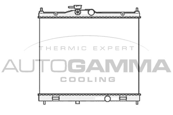 AUTOGAMMA Радиатор, охлаждение двигателя 105875