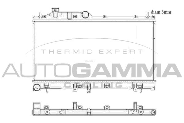 AUTOGAMMA Radiators, Motora dzesēšanas sistēma 105932