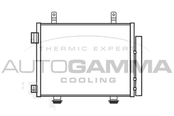 AUTOGAMMA Конденсатор, кондиционер 105973