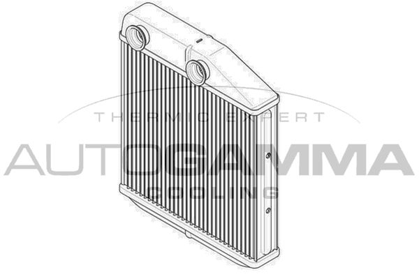 AUTOGAMMA Теплообменник, отопление салона 107090