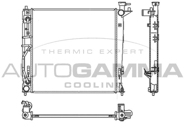 AUTOGAMMA Radiators, Motora dzesēšanas sistēma 107120