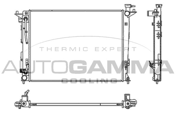 AUTOGAMMA Radiators, Motora dzesēšanas sistēma 107121