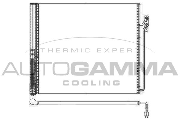 AUTOGAMMA Конденсатор, кондиционер 107136