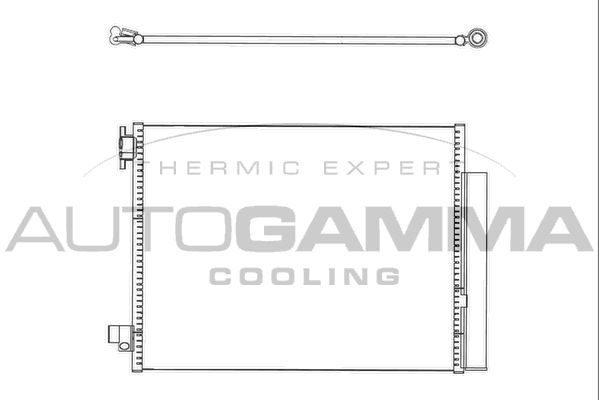 AUTOGAMMA Конденсатор, кондиционер 107145