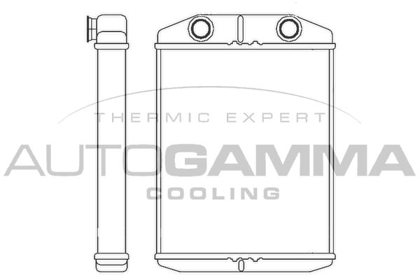 AUTOGAMMA Теплообменник, отопление салона 107147