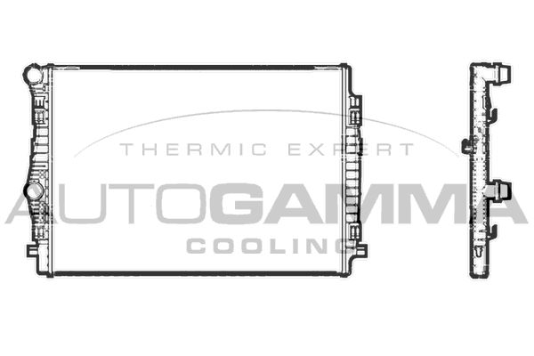 AUTOGAMMA Radiators, Motora dzesēšanas sistēma 107199