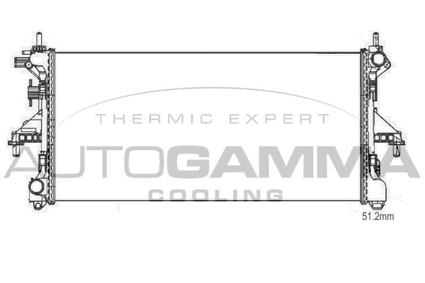 AUTOGAMMA Radiators, Motora dzesēšanas sistēma 107211