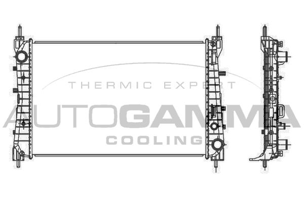 AUTOGAMMA Radiators, Motora dzesēšanas sistēma 107213