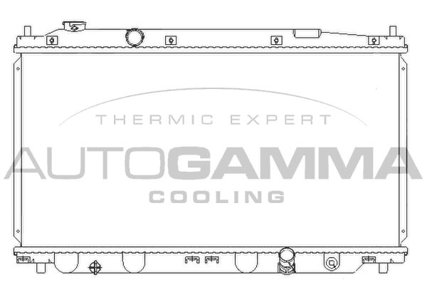 AUTOGAMMA Радиатор, охлаждение двигателя 107218