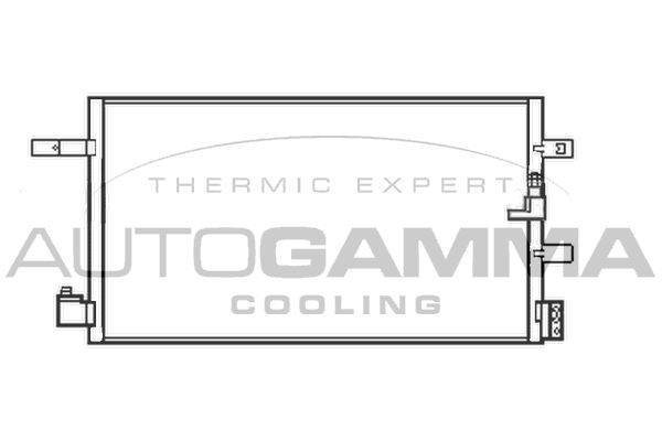 AUTOGAMMA Конденсатор, кондиционер 107287