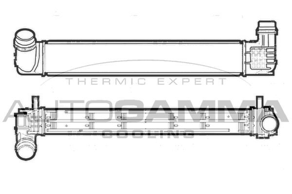 AUTOGAMMA Интеркулер 107473