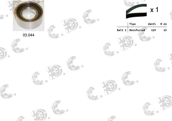 AUTOKIT Zobsiksnas komplekts 04.5035