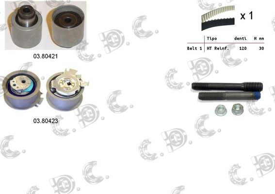 AUTOKIT Zobsiksnas komplekts 04.5056