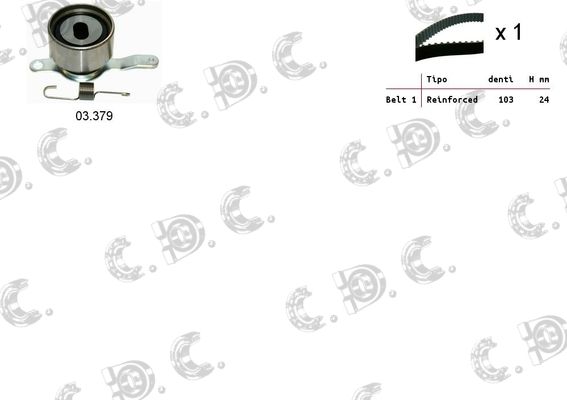 AUTOKIT Zobsiksnas komplekts 04.5086