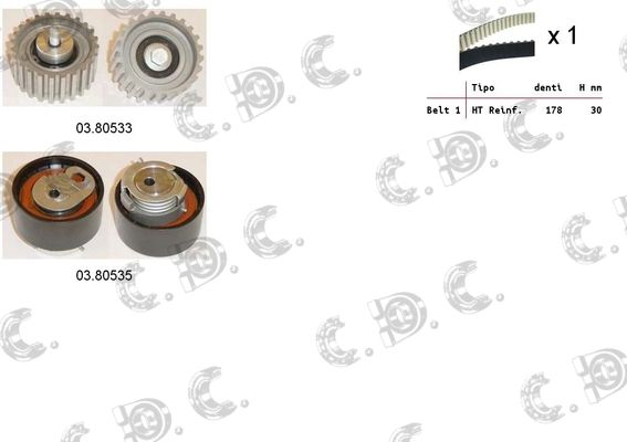 AUTOKIT Комплект ремня ГРМ 04.5114