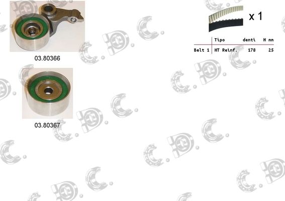 AUTOKIT Zobsiksnas komplekts 04.5145