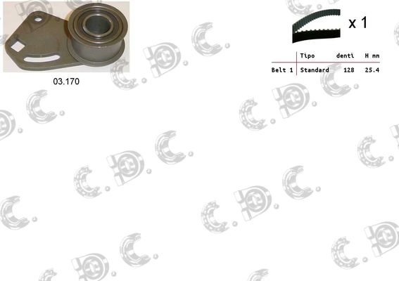 AUTOKIT Zobsiksnas komplekts 04.5192