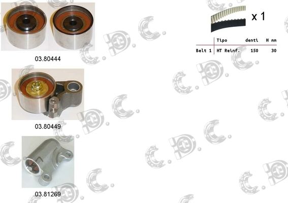 AUTOKIT Zobsiksnas komplekts 04.5271C