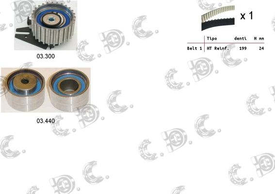 AUTOKIT Zobsiksnas komplekts 04.5277