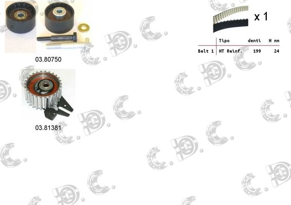 AUTOKIT Zobsiksnas komplekts 04.5311