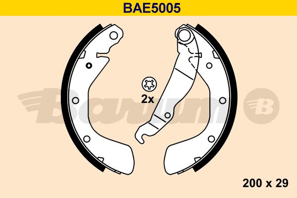 BARUM Bremžu loku komplekts BAE5005