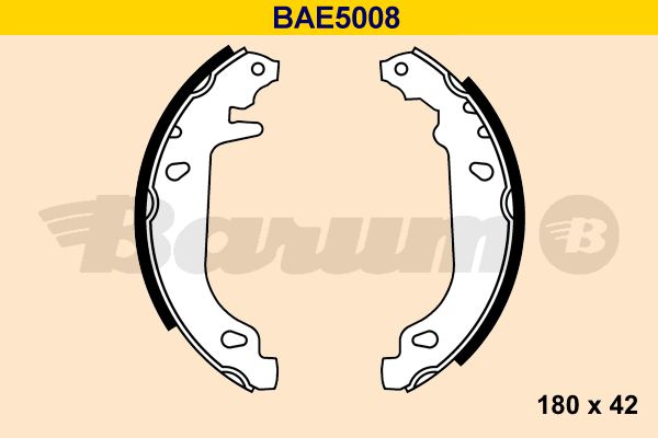 BARUM Комплект тормозных колодок BAE5008