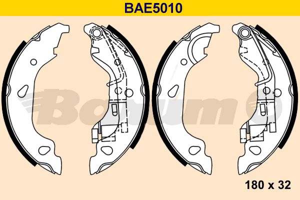 BARUM Комплект тормозных колодок BAE5010