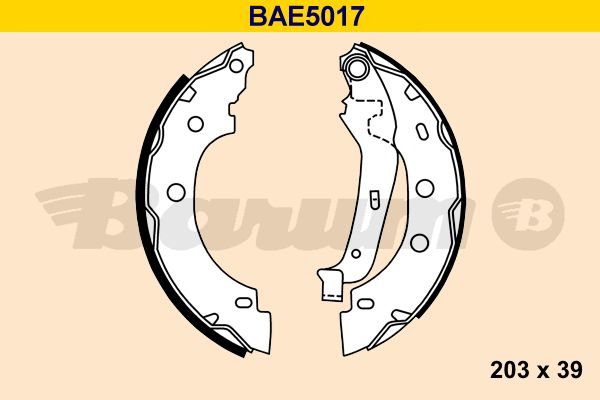 BARUM Комплект тормозных колодок BAE5017