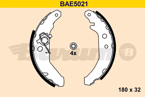 BARUM Комплект тормозных колодок BAE5021