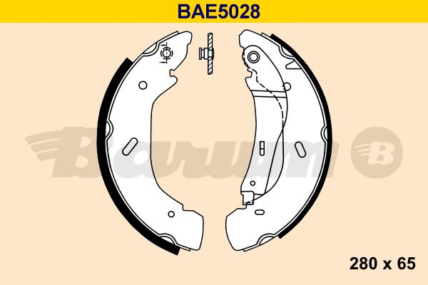 BARUM Bremžu loku komplekts BAE5028