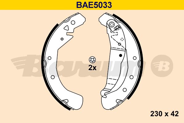 BARUM Bremžu loku komplekts BAE5033