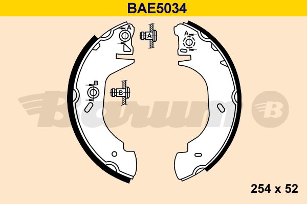 BARUM Комплект тормозных колодок BAE5034