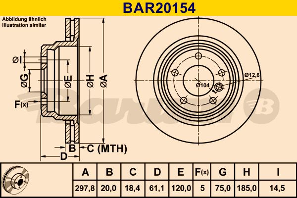 BARUM Bremžu diski BAR20154