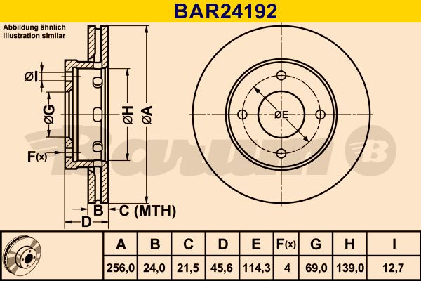 BARUM Bremžu diski BAR24192