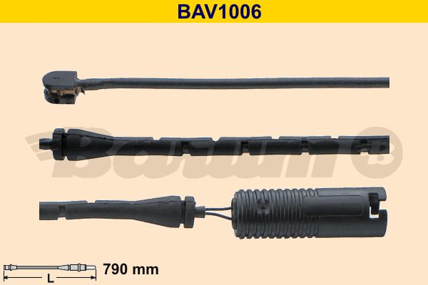 BARUM Indikators, Bremžu uzliku nodilums BAV1006