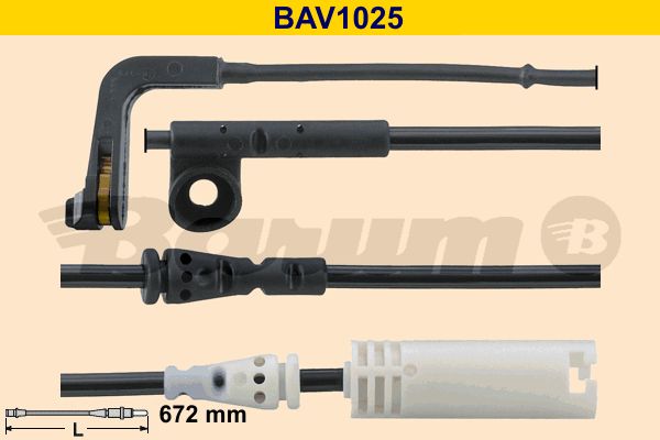 BARUM Сигнализатор, износ тормозных колодок BAV1025