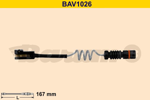 BARUM Indikators, Bremžu uzliku nodilums BAV1026